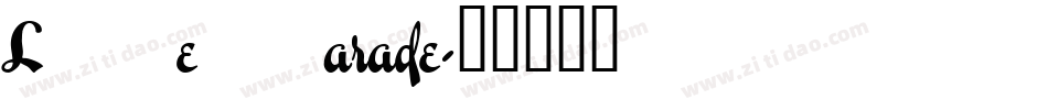 Love Parade字体转换